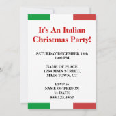 イタリアンクリスマス 招待状 (裏面)