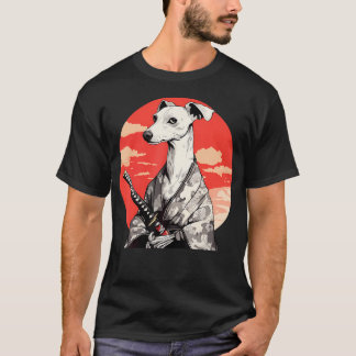イタリアングレイハウンドの日本風サムライ Tシャツ