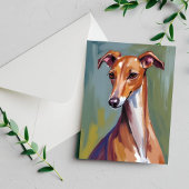 イタリアングレイハウンドの犬の絵画カード