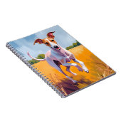 イタリアングレイハウンドの犬の絵 ペット ノートブック (右側)