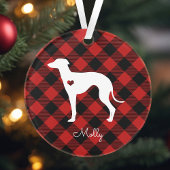 イタリアングレイハウンドクリスマスプレッドドッグ名 オーナメント