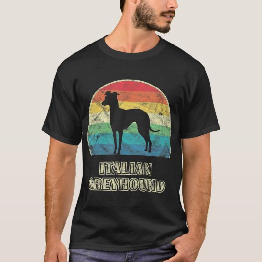 イタリアングレイハウンドスタイル犬 Tシャツ (正面)