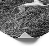 イタリアングレイハウンドッグスケッチ ポスター (角)