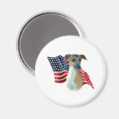 イタリアングレイハウンド国旗 マグネット (正面/裏面)