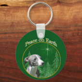 イタリアングレイハウンド平和 キーホルダー (正面)