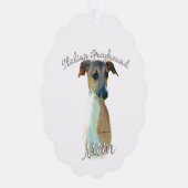 イタリアングレイハウンド母2 オーナメントカード (右)