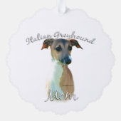 イタリアングレイハウンド母2 オーナメントカード (裏面)