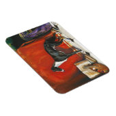 イタリアングレイハウンド水絵画色 マグネット (右側)