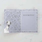 イタリアングレイハウンド犬イースターパタンかわいいパステル シーズンカード (内部)