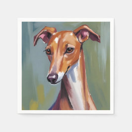 イタリアングレイハウンド | 犬の水彩画 スタンダードカクテルナプキン