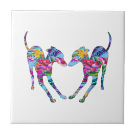 イタリアングレイハ遊ウンズ – 熱帯 タイル