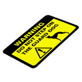 イタリアングレイホユーモアのあるンドガ警告ンド マグネット (左側)