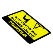 イタリアングレイホユーモアのあるンドガ警告ンド マグネット (右側)