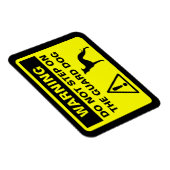 イタリアングレイホユーモアのあるンドガ警告ンド マグネット (右側)