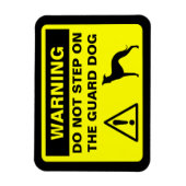 イタリアングレイホユーモアのあるンドガ警告ンド マグネット (縦)