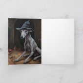 イタリアングレーハウンド パンプキンズ ハロウィン 怖い カード (内部)