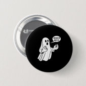 イタリアンゴーストのBada Boo おもしろハロウィンTシャツ_1.p 缶バッジ (正面&裏面)