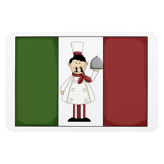 イタリアンシェフ#4プレミアムマグネット マグネット (横)