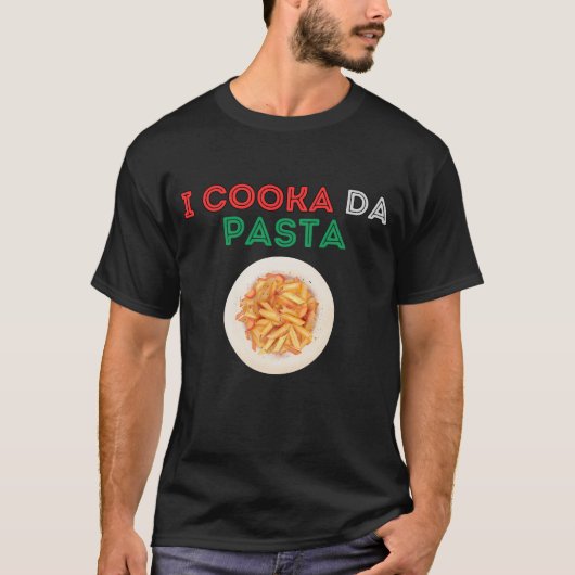 イタリアンジョークのパスタTシャツ Tシャツ (正面)