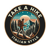 イタリアンスタイルのハイキング Tシャツ
