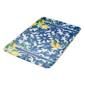 イタリアンスタイル地中海の，モザイク，ブルー，レモン， バスマット (アングル)