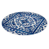 イタリアンスタイル地中海の，モザイク，青， カッティングボード (角)