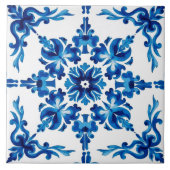 イタリアンスタイル地中海の,モザイク,青, タイル (正面)