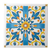 イタリアンスタイル地中海の,モザイク,青, タイル (正面)