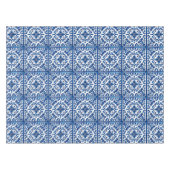 イタリアンスタイル地中海の，モザイク，青， テーブルクロス (正面(横))