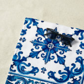 イタリアンスタイル地中海の，モザイク，青， ビーチタオル (インサイチュ)