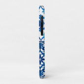 イタリアンスタイル地中海の，モザイク，青， Case-Mate iPhoneケース (裏面/左)