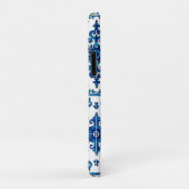 イタリアンスタイル地中海の，モザイク，青， Case-Mate iPhoneケース (裏面/右)