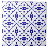 イタリアンスタイル青セラミックタイル。 タイル (正面)