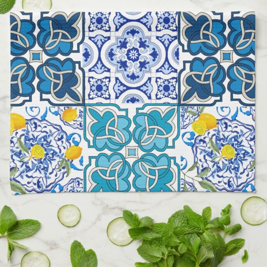 イタリアンスタイル鮮やか キッチンタオル (折り畳み)