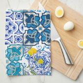 イタリアンスタイル鮮やか キッチンタオル (四つ折り)