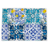 イタリアンスタイル鮮やか、           ラージペーパーバッグ (正面)