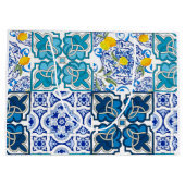 イタリアンスタイル鮮やか、           ラージペーパーバッグ (裏面)