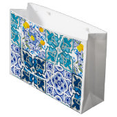 イタリアンスタイル鮮やか、           ラージペーパーバッグ (正面アングル)