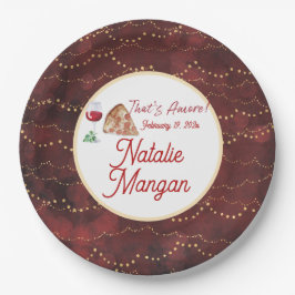 イタリアンスタイル アモーレ ブライダルシャワー ペーパープレート