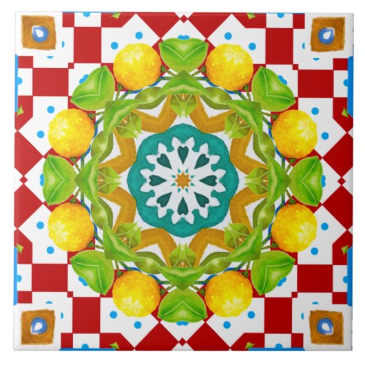 イタリアンスタイル,タイル,マジョリカオールオーバープリント タイル (正面)