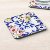 イタリアンスタイル、タイル、マジョリカ、レモンオールオーバープリント コースター (左側)