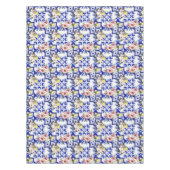 イタリアンスタイル、タイル、マジョリカ、レモンオールオーバープリント テーブルクロス (正面)