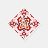 イタリアンスタイル，タイル，マジョリカ，レモン，オールオーバープリント スタンダードカクテルナプキン (角)