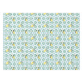 イタリアンスタイル，タイル，マジョリカ，レモン，オールオーバープリント テーブルクロス (正面(横))