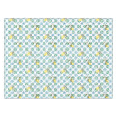 イタリアンスタイル，タイル，マジョリカ，レモン，オールオーバープリント テーブルクロス (正面(横))