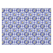 イタリアンスタイル，タイル，マジョリカ，レモン，オールオーバープリント テーブルクロス (正面(横))