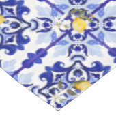 イタリアンスタイル，タイル，マジョリカ，レモン，オールオーバープリント テーブルクロス (アングル)