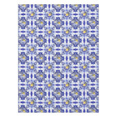 イタリアンスタイル，タイル，マジョリカ，レモン，オールオーバープリント テーブルクロス (正面)