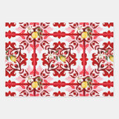 イタリアンスタイル，タイル，マジョリカ，レモン，オールオーバープリント ラッピングペーパーシート (正面3)