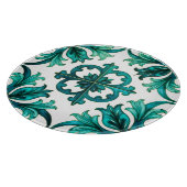 イタリアンスタイル，モザイク，緑 カッティングボード (角)